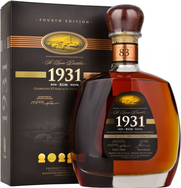 1931 Rum - St Lucia Distillers 83rd Anniversary 4th Edition 70cl