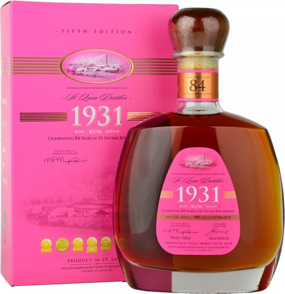 1931 Rum - St Lucia Distillers 84th Anniversary 5th Edition 70cl