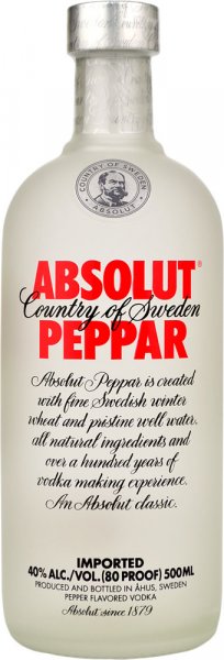 Absolut Peppar Vodka 50cl