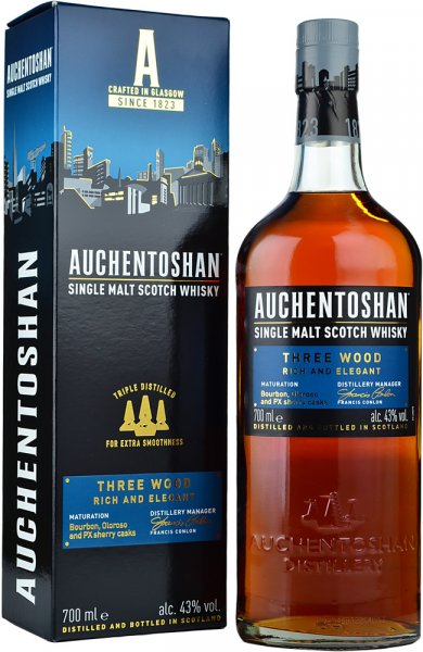Auchentoshan Three Wood Malt Whisky 70cl