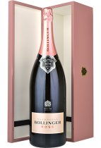 Bollinger Rose NV Champagne Jeroboam (3 litre) in Pink Wood Box