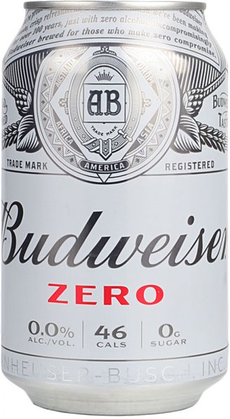 Budweiser Zero Alcohol Free Beer 330ml Can