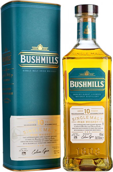 Bushmills 10 Year Old Single Malt Irish Whiskey 70cl