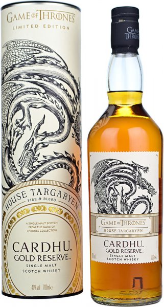 Cardhu Gold Reserve Game of Thrones House Targaryen Single Malt Whisky 70cl