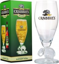 Crabbies Ginger Beer Glass with Elephant Stem 330ml