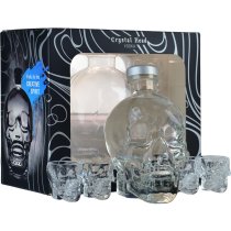 Crystal Head Vodka 70cl with 4 Shot Glass Gift Set
