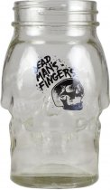 Dead Mans Fingers Glass Skull Jar