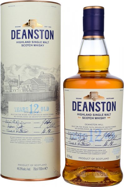 Deanston 12 Year Old Highland Single Malt Scotch Whisky 70cl