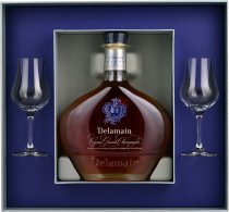 Delamain Extra Cognac Decanter 70cl with 2 Glasses Gift Pack