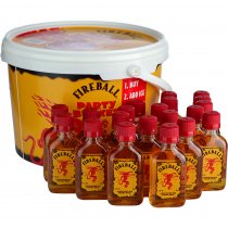 Fireball Cinnamon Whisky Liqueur Party Bucket 20 x 5cl