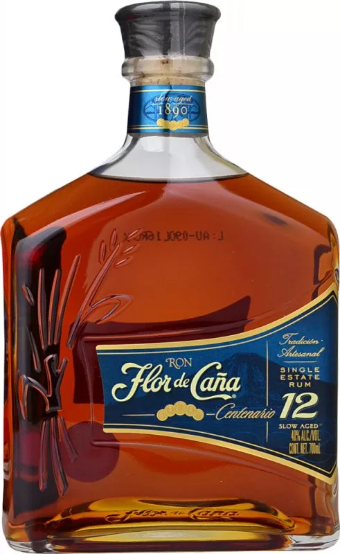 Single Flor de Cana Old 12 Centenario Rum Estate Year