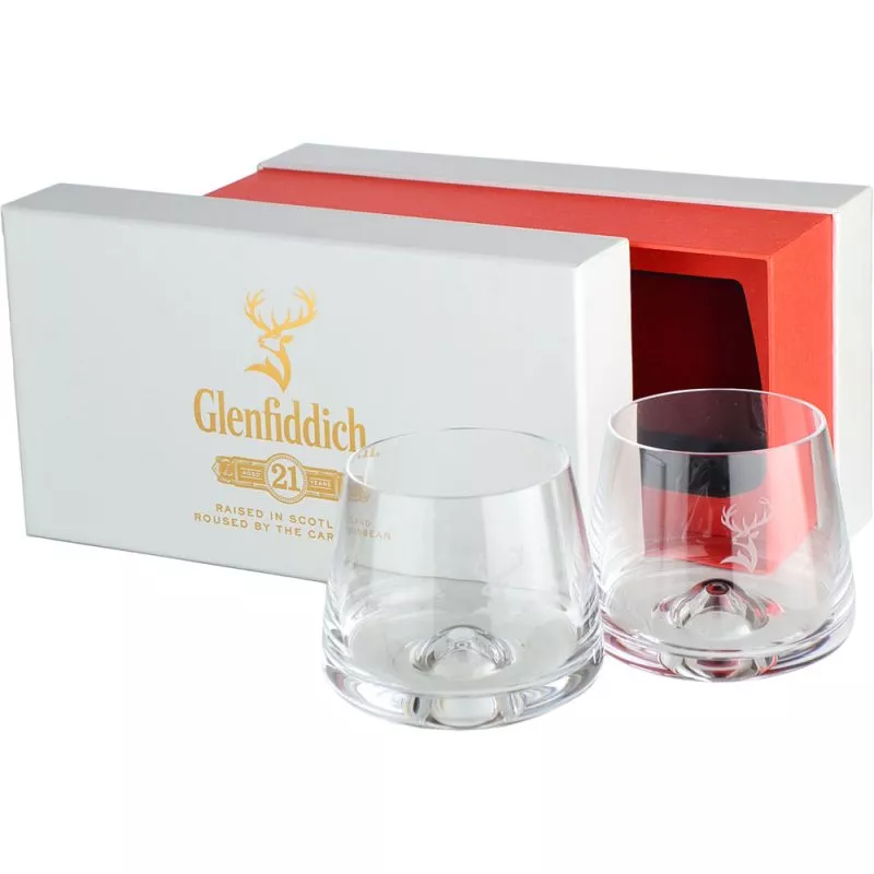 Glenfiddich Glenfiddich Whisky Glass Full Box x6 Glasses NEW Bar Man Cave 
