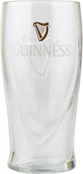Guinness Embossed Pint Glass - Pack of 2