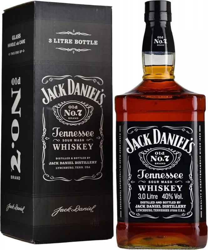 Jack Daniels 3 litre Upright Bottle - Buy Online at