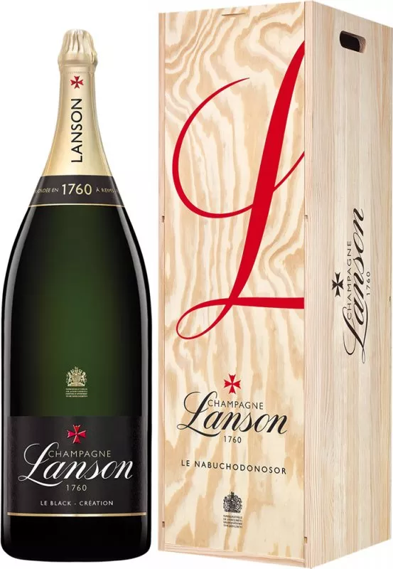 Lanson Le Black 15 Label Champagne litre Nebuchadnezzar NV Brut