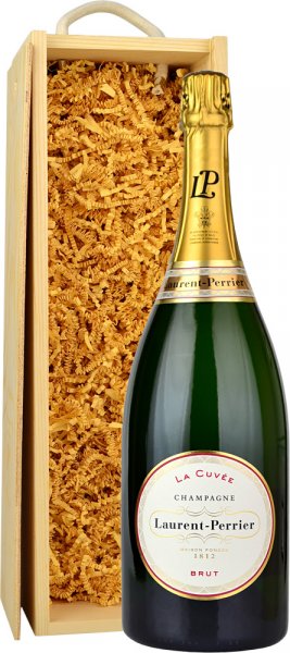 Laurent Perrier La Cuvee Brut NV Champagne Magnum (1.5 ltr) in Wood Box