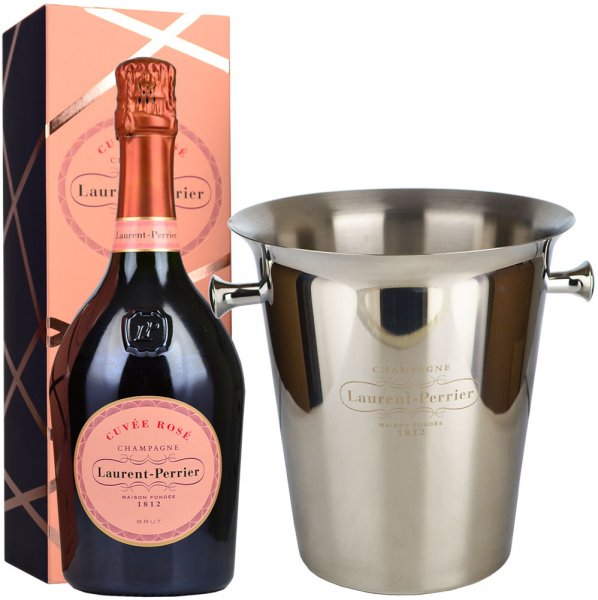 Laurent Perrier Rose NV Champagne 75cl & Ice Bucket Gift Set