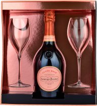 Laurent Perrier Rose NV Champagne 75cl with 2 Glasses Gift Set