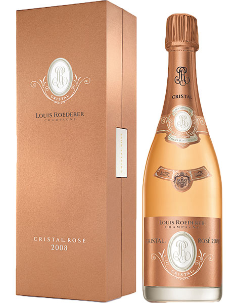 Louis Roederer Cristal Rose 2008 Champagne 75cl in Branded Box