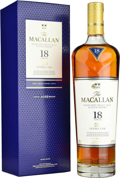 Macallan 18 Year Old Double Cask Single Malt Scotch Whisky 2022 70cl