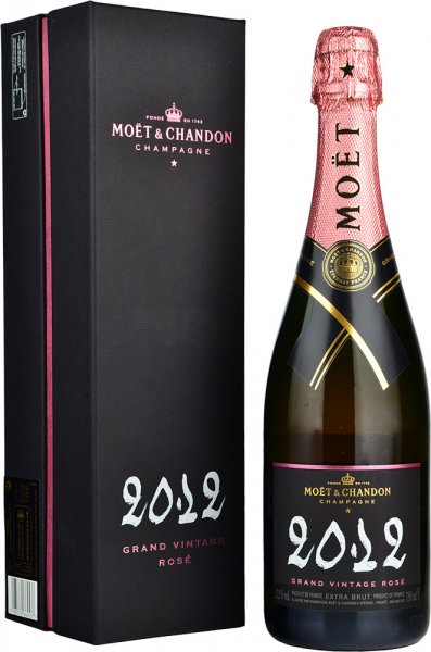 Moet & Chandon Grand Vintage Rose 2012/2013 Champagne 75cl in Moet Box