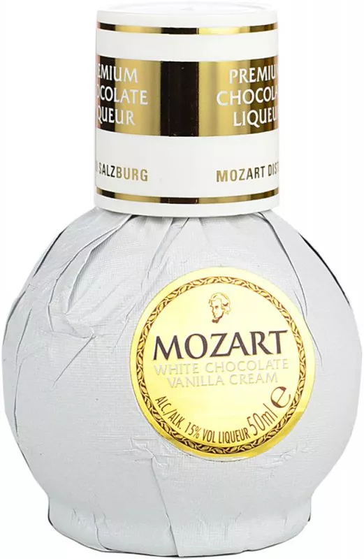 Mozart White Cream - Direct Drinks 5cl Chocolate Liqueur Vanilla Miniature