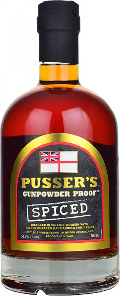 Pussers Gunpowder Proof Spiced Rum 54.5% 70cl