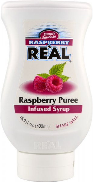 Real Raspberry Puree Syrup 500ml Squeezy Bottle