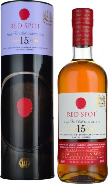 Red Spot 15 Year Old Single Pot Still Irish Whiskey 70cl