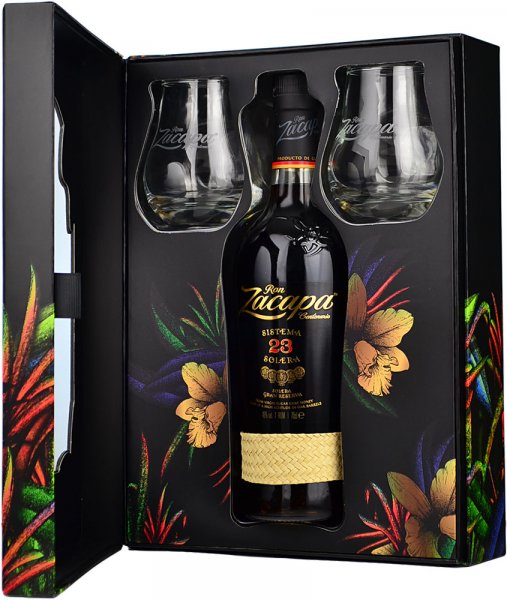 Ron Zacapa Centenario Sistema Solera 23 Rum 70cl Glass Gift Pack