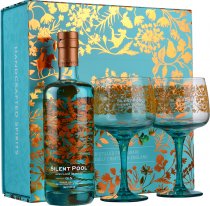 Silent Pool Gin 70cl with 2 Glasses Gift Set
