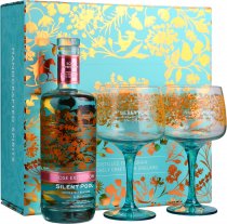 Silent Pool Rose Expression Gin 70cl with 2 Glasses Gift Set
