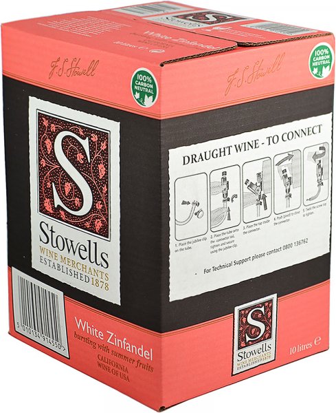 Stowells White Zinfandel, California 10 litre
