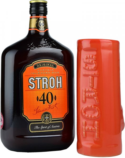 Stroh 40 Austrian Inlander Rum 70cl + FREE Stroh Mug