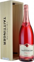 Taittinger Prestige Rose NV Champagne Jeroboam 3 litre in Wood Box
