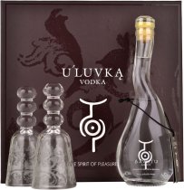 ULuvka Vodka 10cl Gift Box with 2 Shot Glasses